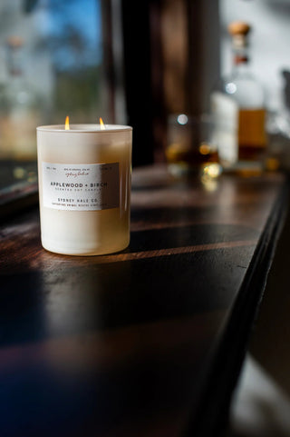 Applewood + Birch Candle - Iris & Stout