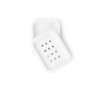 Enamel Soap Dish Bright White - Iris & Stout