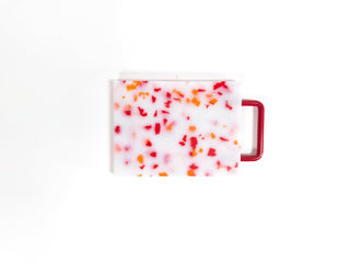 Small Cutting Board with Handle - Red/White - Iris & Stout