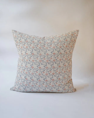 Saba - Hand Block - Printed Linen Pillowcase - Grand-Mère