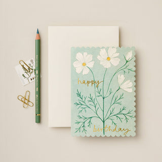 Cosmos Happy Birthday Card