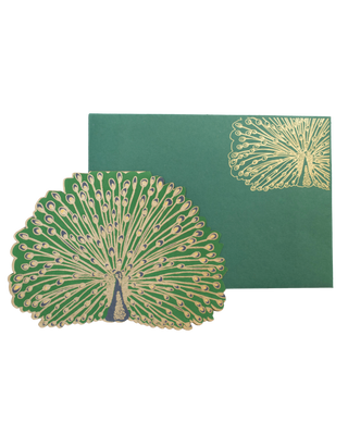 Peacock Greeting Card
