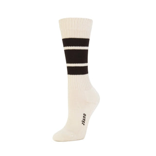 1991 Retro Stripe Crew Sock-Medium - Iris & Stout