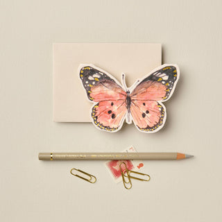 Orange Butterfly Mini Card