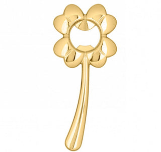 Quadrifoglio Flower Bottle Opener Gold