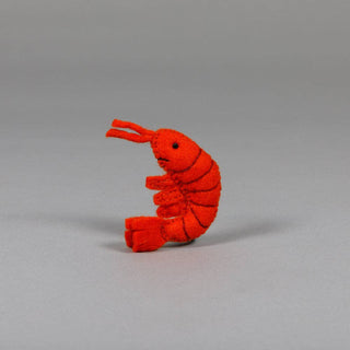 Felted Wool Shrimp Cat Toy