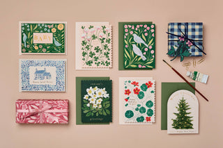 Blue Flora Home Sweet Home Card