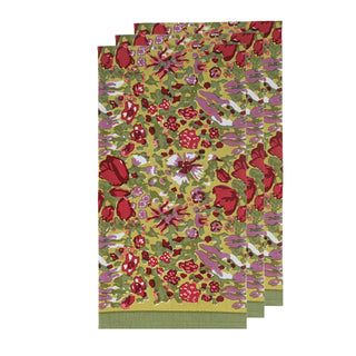 Jardin Red & Green Tea Towels