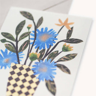 Chequer Vase Card
