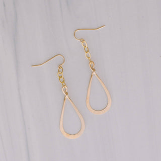 Gold-filled Dangle Tear Drop Earrings