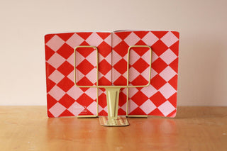 A5 Red and Pink Chequered Sketch/Notebook - Iris & Stout