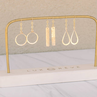 Gold-filled Dangle Tear Drop Earrings