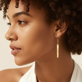 Gold-filled Bar Dangle Earrings