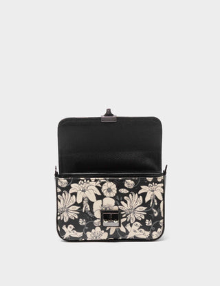 Amantis Black Leather Crossbody Mini Handbag - Tiger and Snake Design - Iris & Stout
