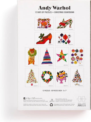 Andy Warhol 12 Days of Puzzles Christmas Countdown - Iris & Stout