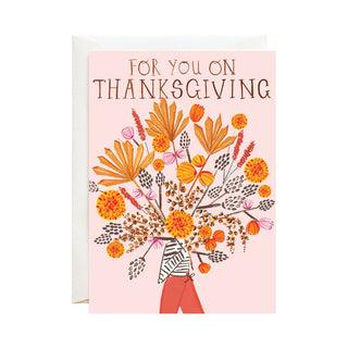Autumn Bouquet for You Thanksgiving Card - Iris & Stout