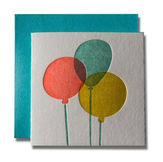 Balloons Tiny Card - Iris & Stout