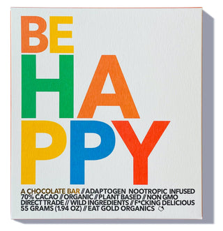 BE HAPPY a Potent, Functional & Delicious Chocolate Bar - Iris & Stout