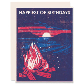 Beach Bonfire Happiest of Birthdays Card - Iris & Stout