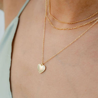 Beaded Heart Necklace - Iris & Stout