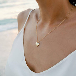 Beaded Heart Necklace - Iris & Stout