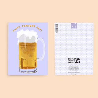 Beer Mug Father's Day Card - Iris & Stout