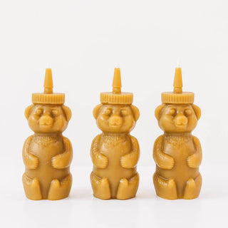 Beeswax Honey Bear Candle - Iris & Stout