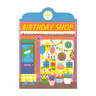 Birthday Shop Die Cut Card - Iris & Stout