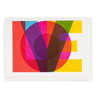 Block Love Greeting Card - Iris & Stout