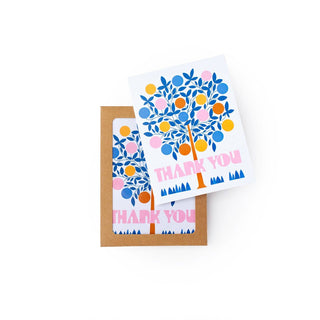 Blooming Tree Thank You Greeting Card - Iris & Stout