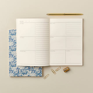 Blue Flora Weekly Planner - Iris & Stout