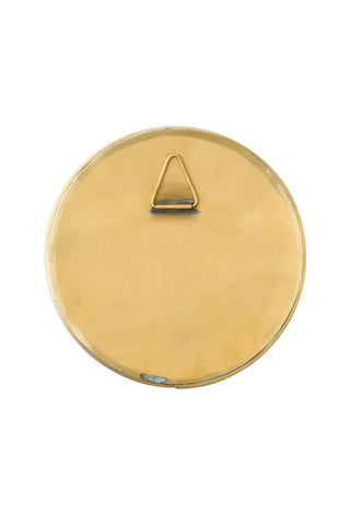 Brass Framed Mirror Round - Iris & Stout