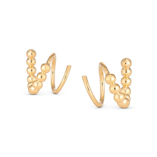 Bubble Nautilus Hoops - Iris & Stout