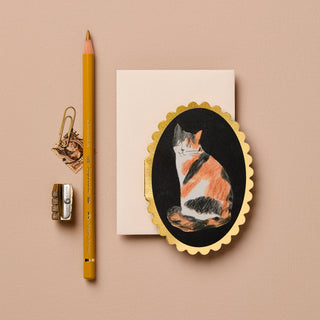 Calico Cat Mini Card - Iris & Stout