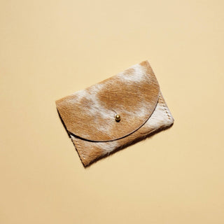 Cardholder - Caramel Speckled Hair on Hide - Iris & Stout