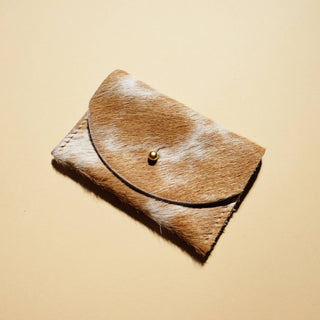 Cardholder - Caramel Speckled Hair on Hide - Iris & Stout