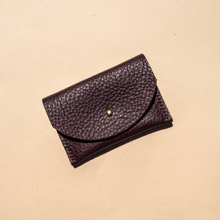 Cardholder - Plum Leather - Iris & Stout