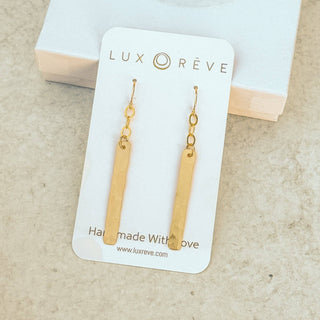 Gold-filled Bar Dangle Earrings