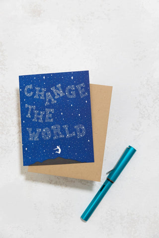 Change The World Card - Iris & Stout