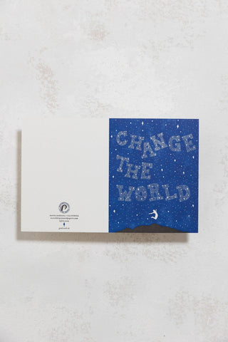 Change The World Card - Iris & Stout