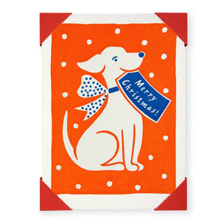 Christmas Dog | Notelet Christmas Card (5 - Pack) - Iris & Stout