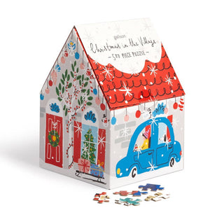 Christmas in the Village 500 Piece House Puzzle - Iris & Stout