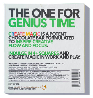 CREATE MAGIC a Potent, Functional & Delicious Chocolate Bar - Iris & Stout