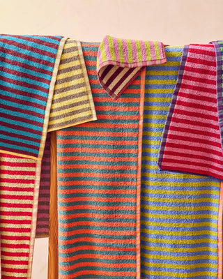 Cricket Stripe Hand Towel - Iris & Stout