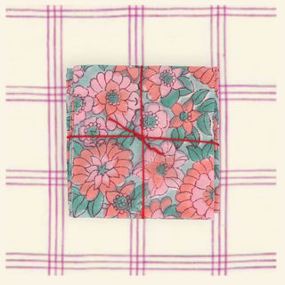 Cyclamen Faded Napkins - Iris & Stout