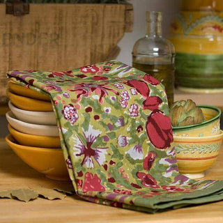 Jardin Red & Green Tea Towels