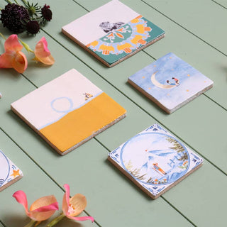 Destination in sight | StoryTiles art on tile - Iris & Stout