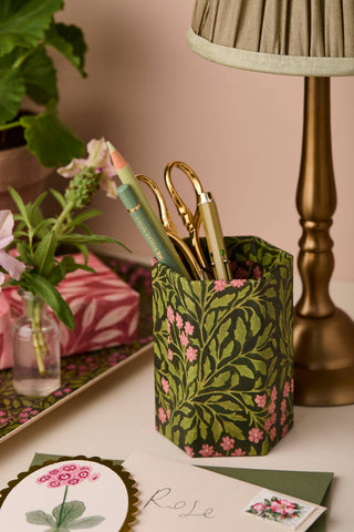 Green Flora Pen Pot