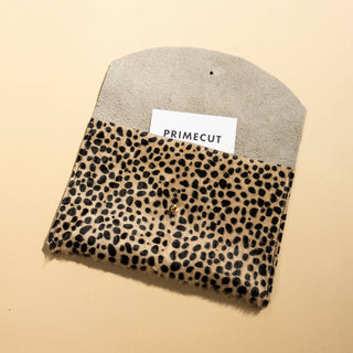 Envelope Pouch - Tiny Spotted Hair on Hide - Iris & Stout
