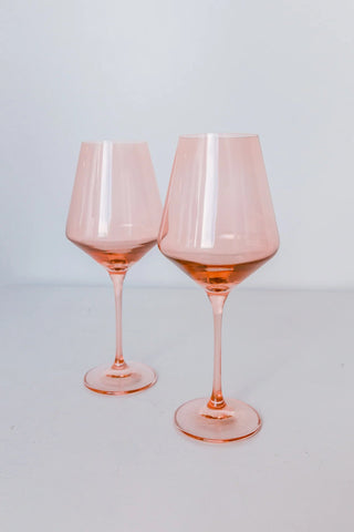 Estelle Colored Wine Stemware - Iris & Stout